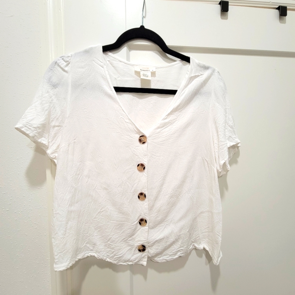 Medium Urban Romantics White Crop Top